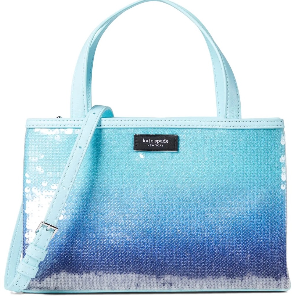 NWT Kate Spade New York Sam Icon Ombré Sequin Small Tote - Gorgeous 🩵